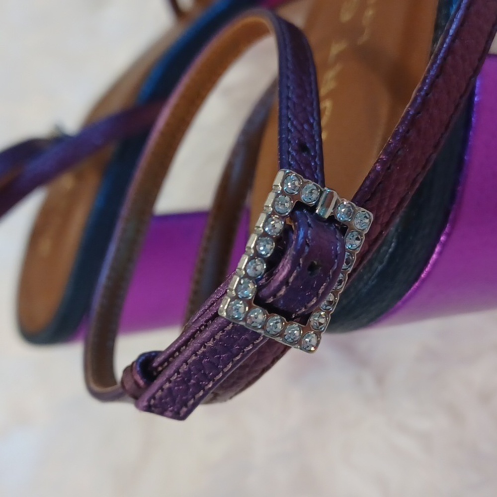 NEW Kurt Geiger London Perria Purple Rainbow Platform Sandals MULTI SIZES - Picture 4 of 14